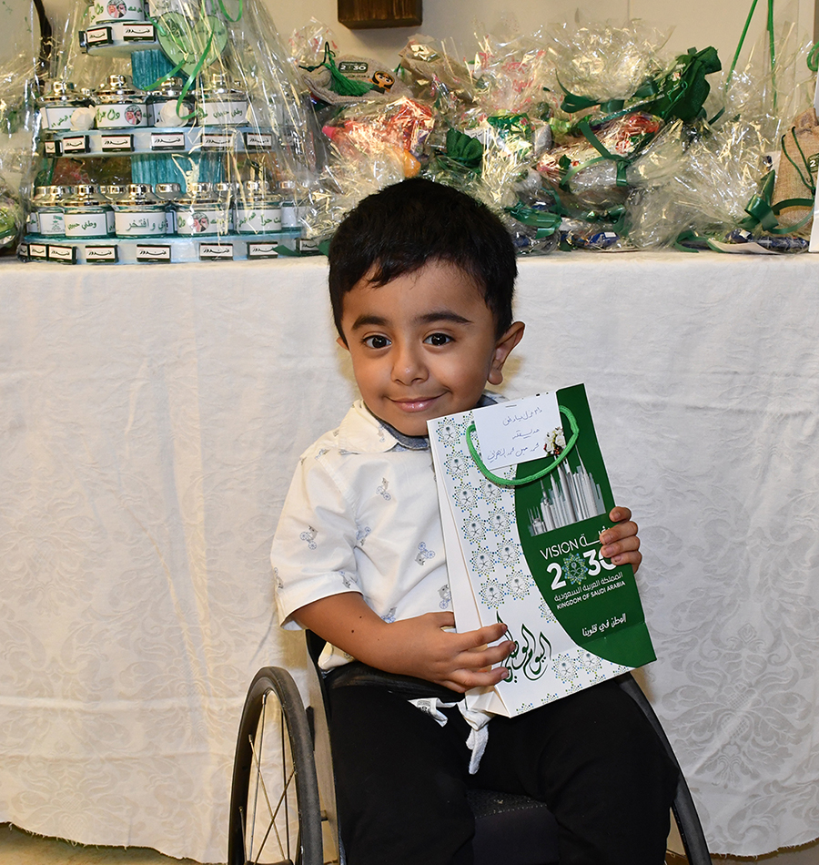 أطفال مركز الملك عبدالله يحتفلون بيوم الوطن جمعية الأطفال ذوي الإعاقة